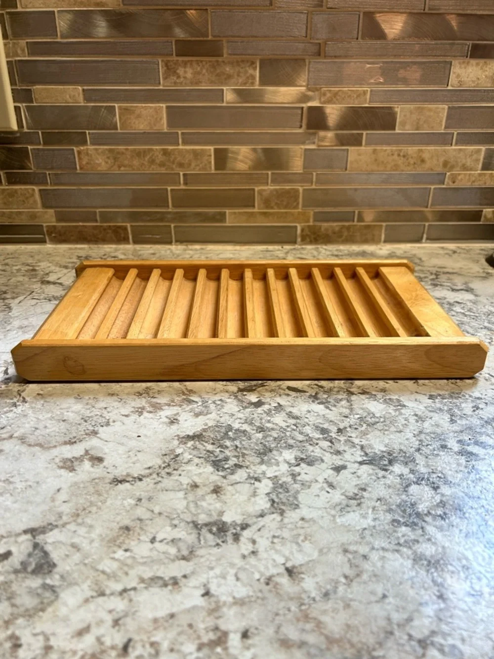 Vintage Wooden Pen Holder Desk Organizer Made in Thailand Wood Office Organizer
